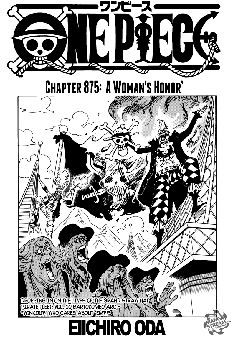 One Piece chapter 875 page 1