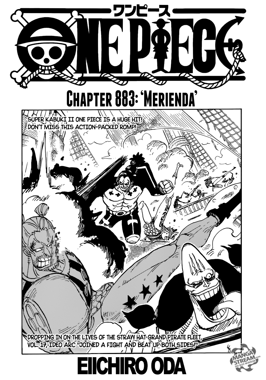 One Piece chapter 883 page 1