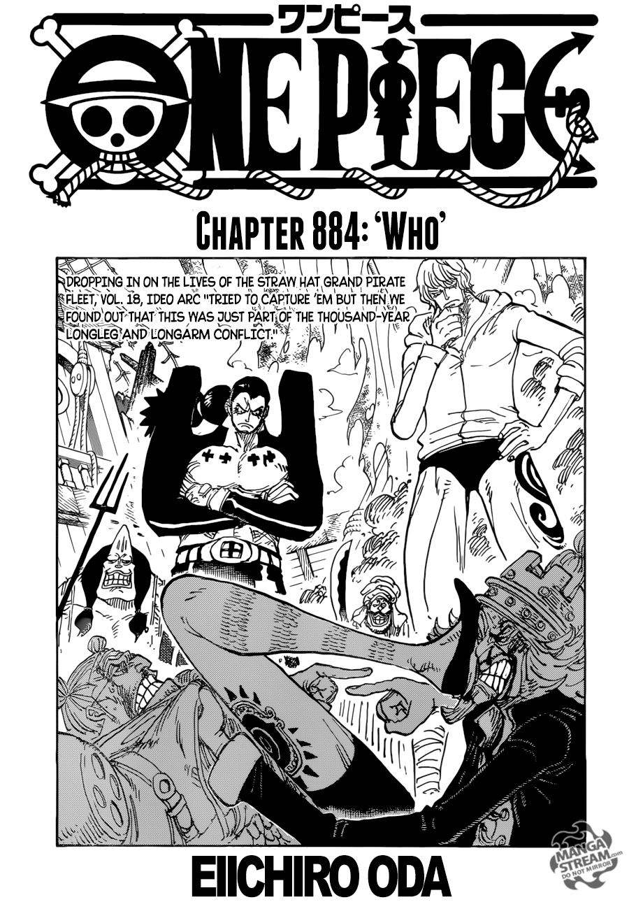 One Piece chapter 884 page 1