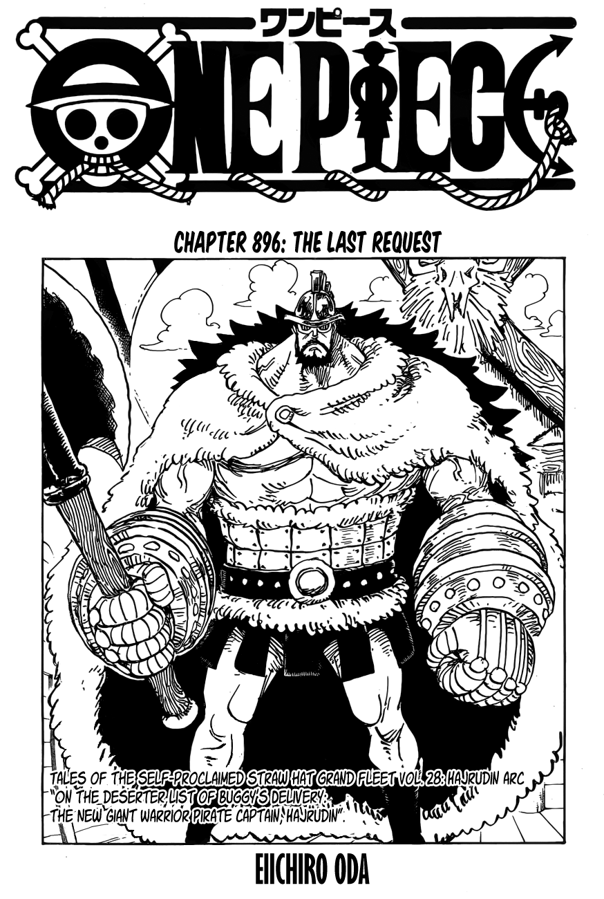 One Piece chapter 896 page 1