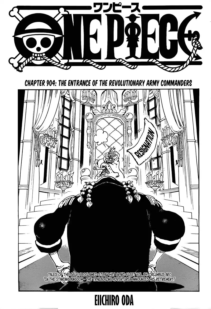 One Piece chapter 904 page 1