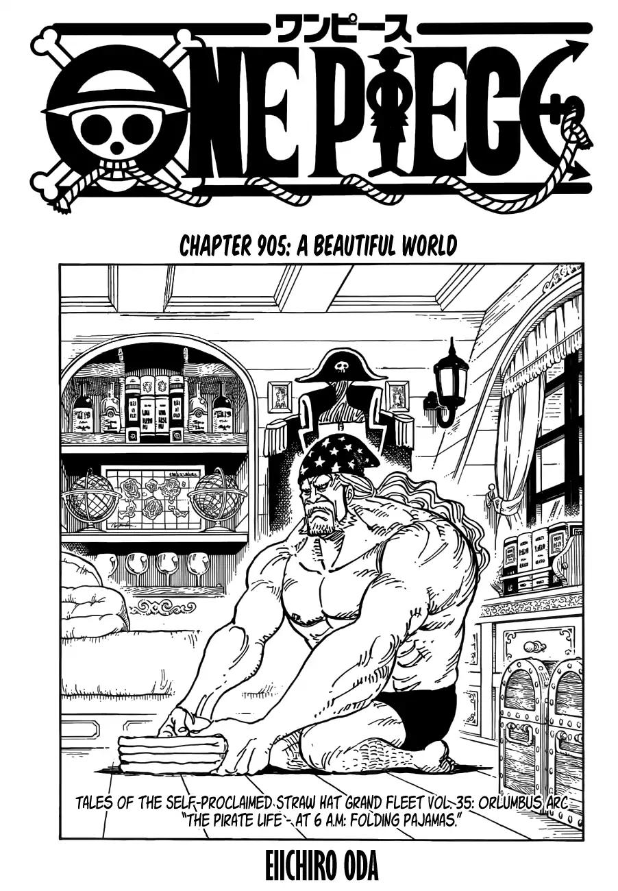 One Piece chapter 905 page 1