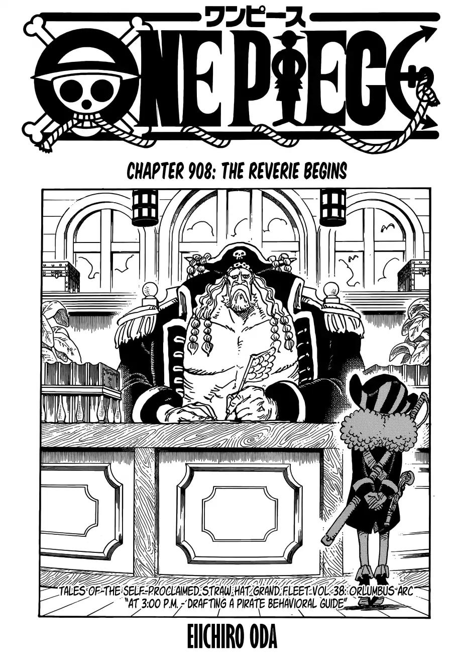 One Piece chapter 908 page 1
