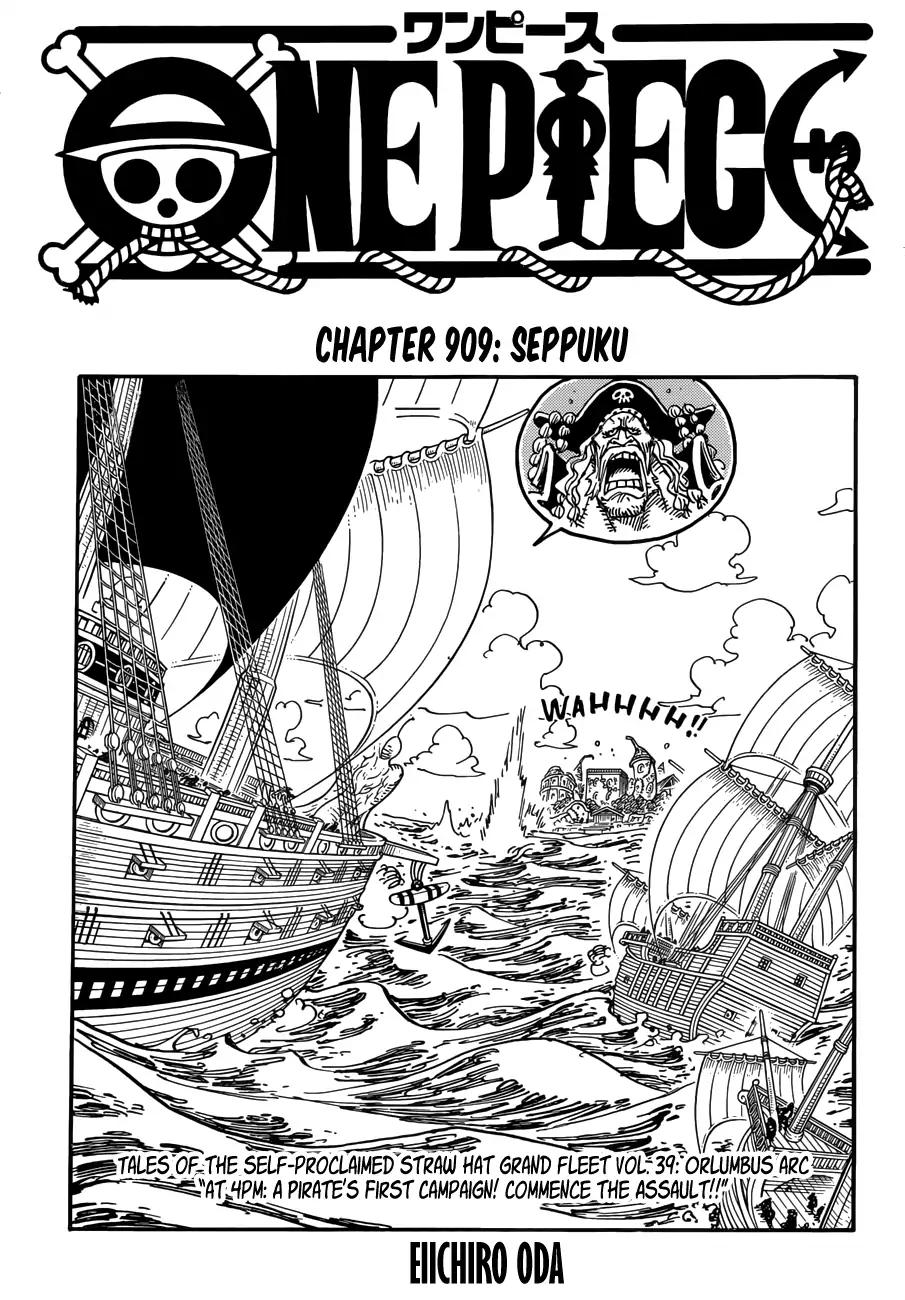 One Piece chapter 909 page 1
