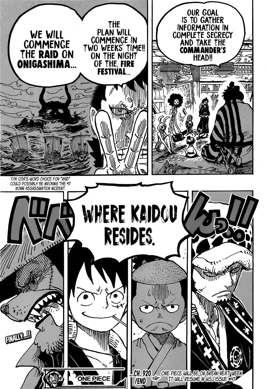 One Piece chapter 920 page 17