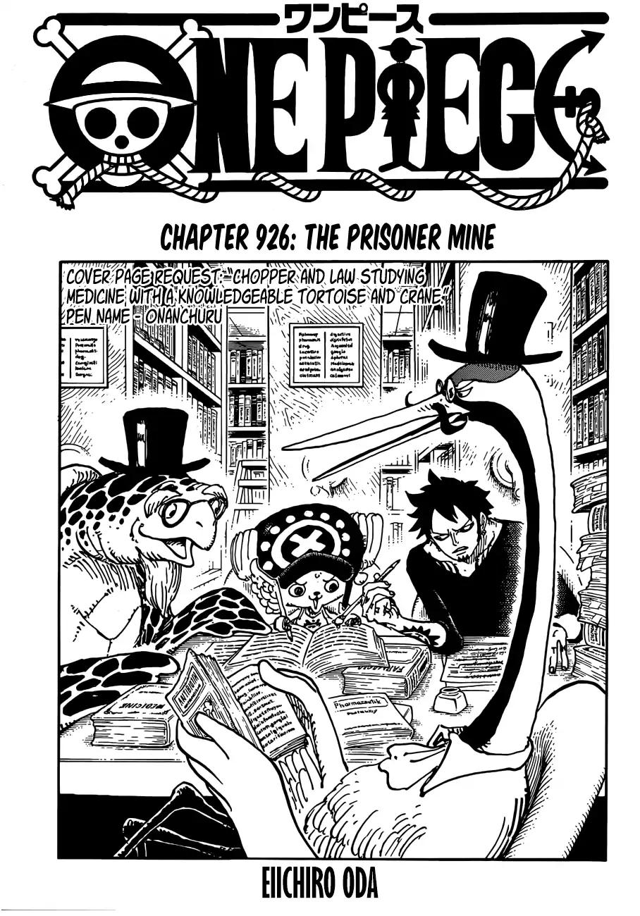 One Piece chapter 926 page 1