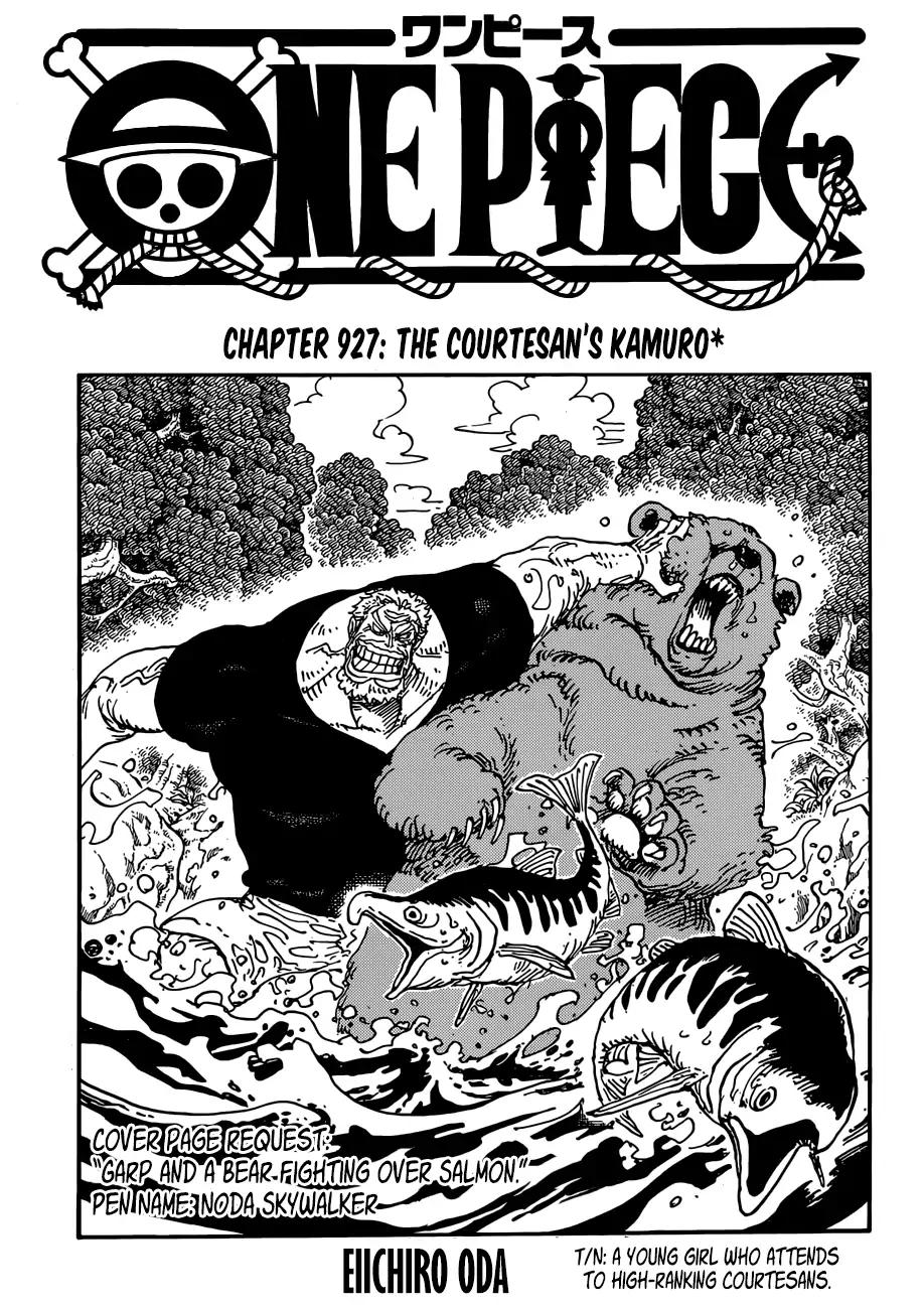 One Piece chapter 927 page 1