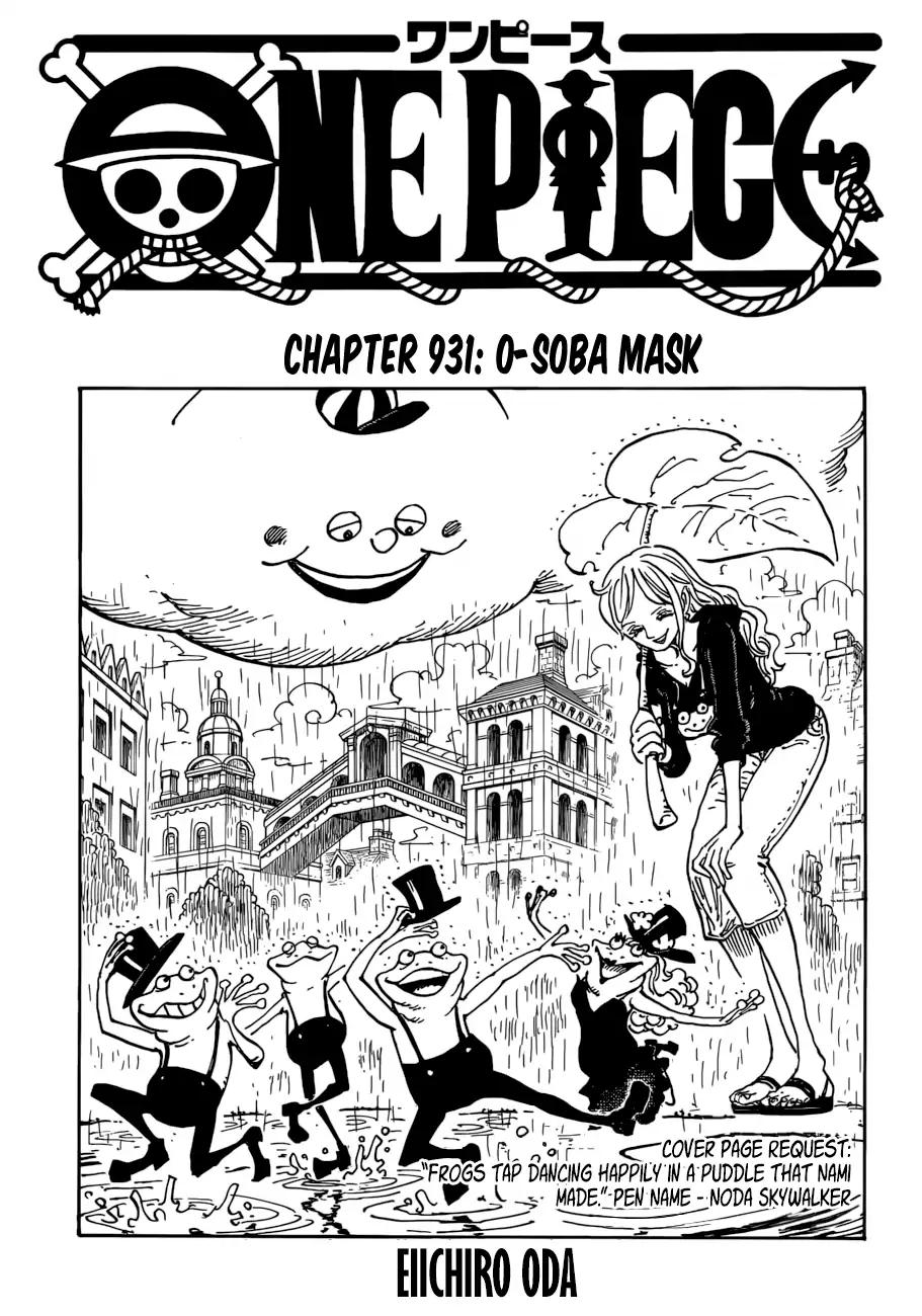 One Piece chapter 931 page 1
