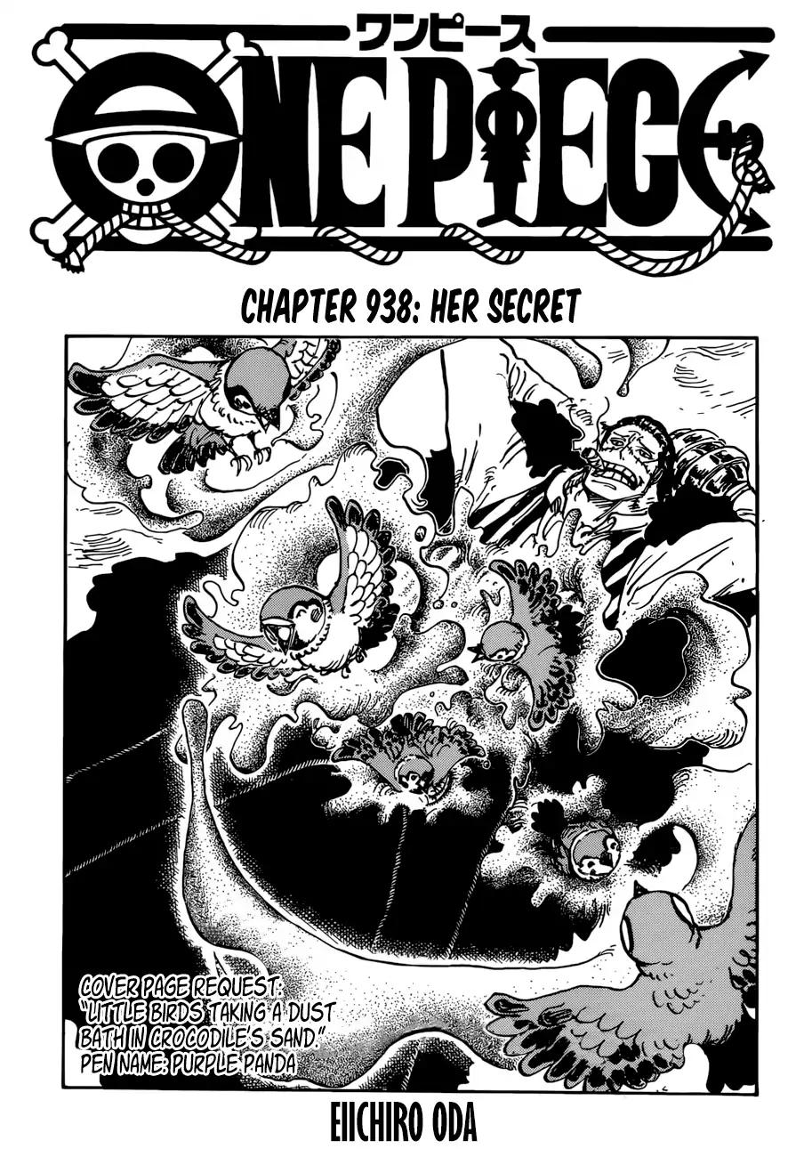 One Piece chapter 938 page 1