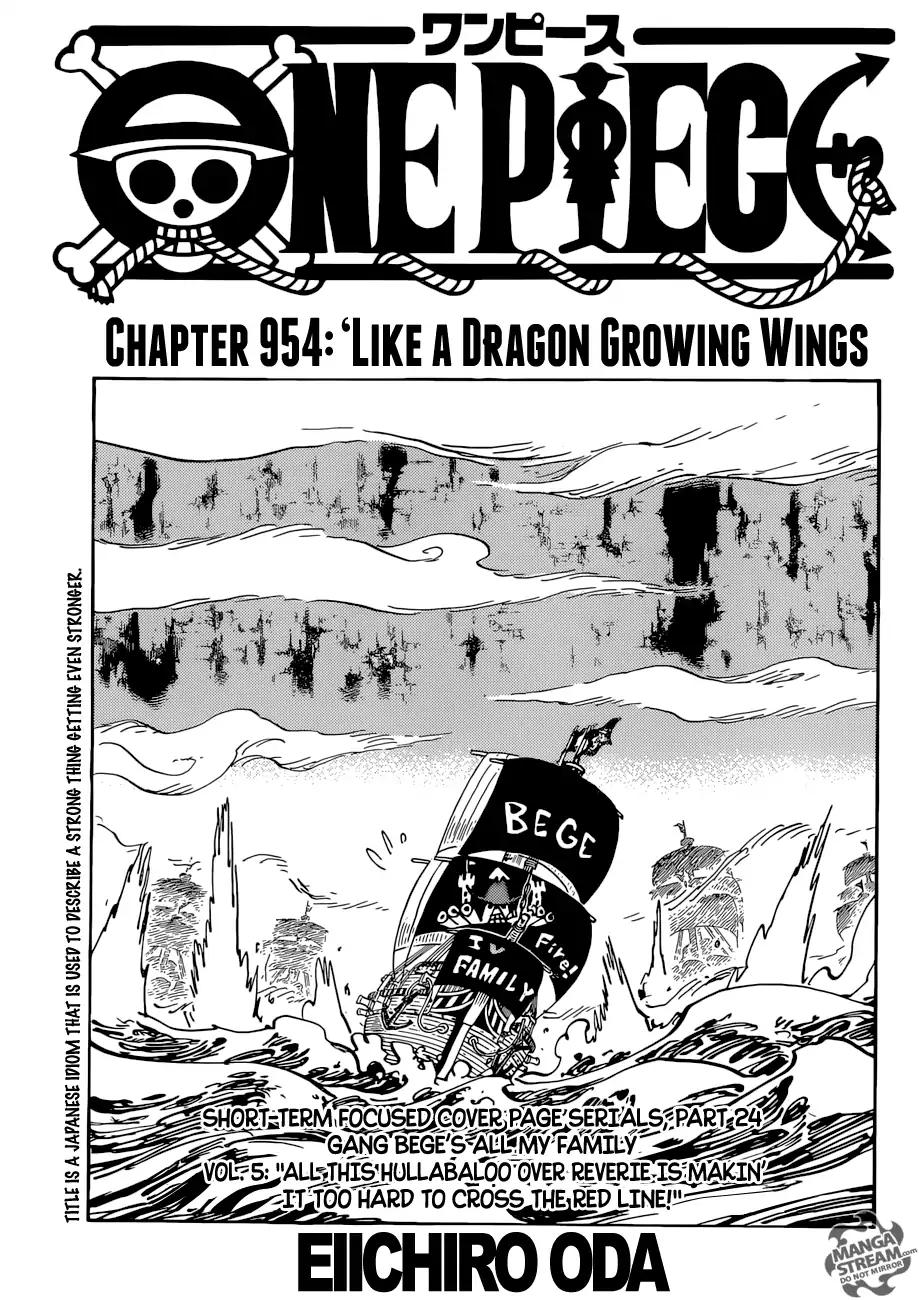 One Piece chapter 954 page 1