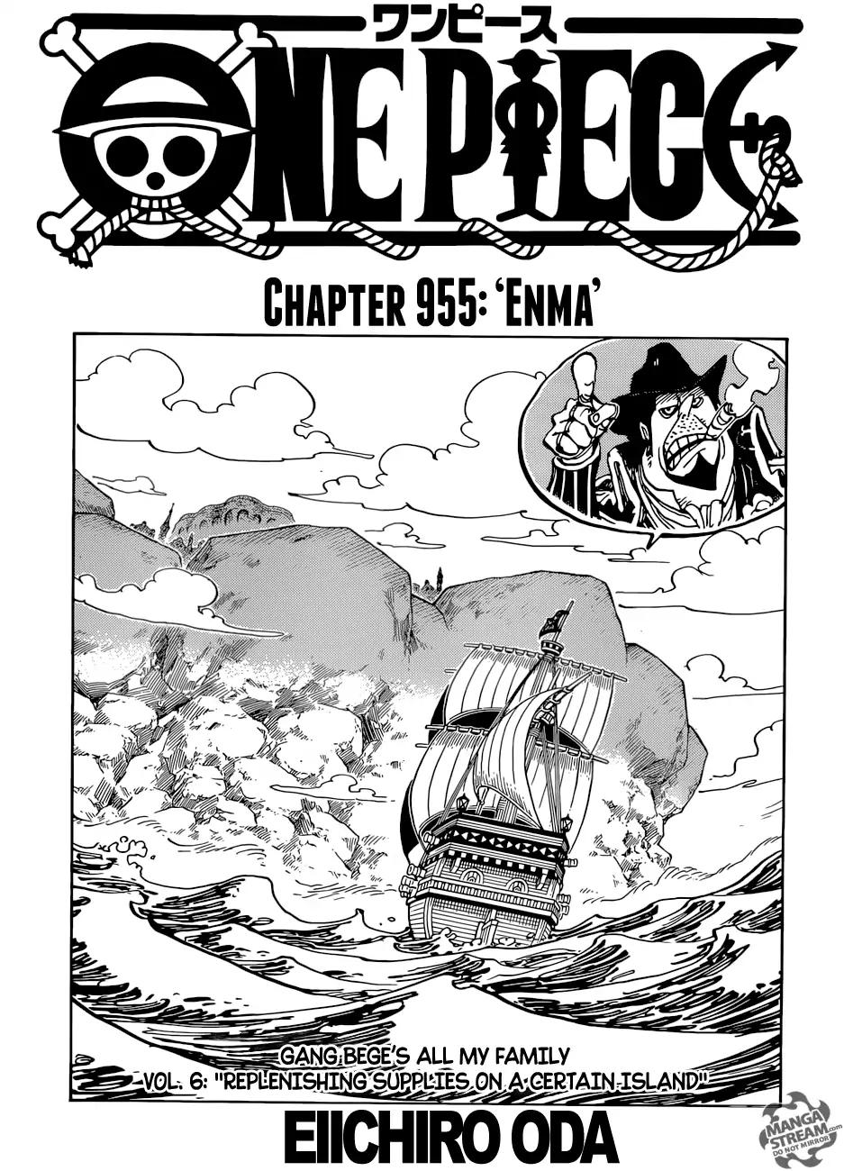 One Piece chapter 955 page 1