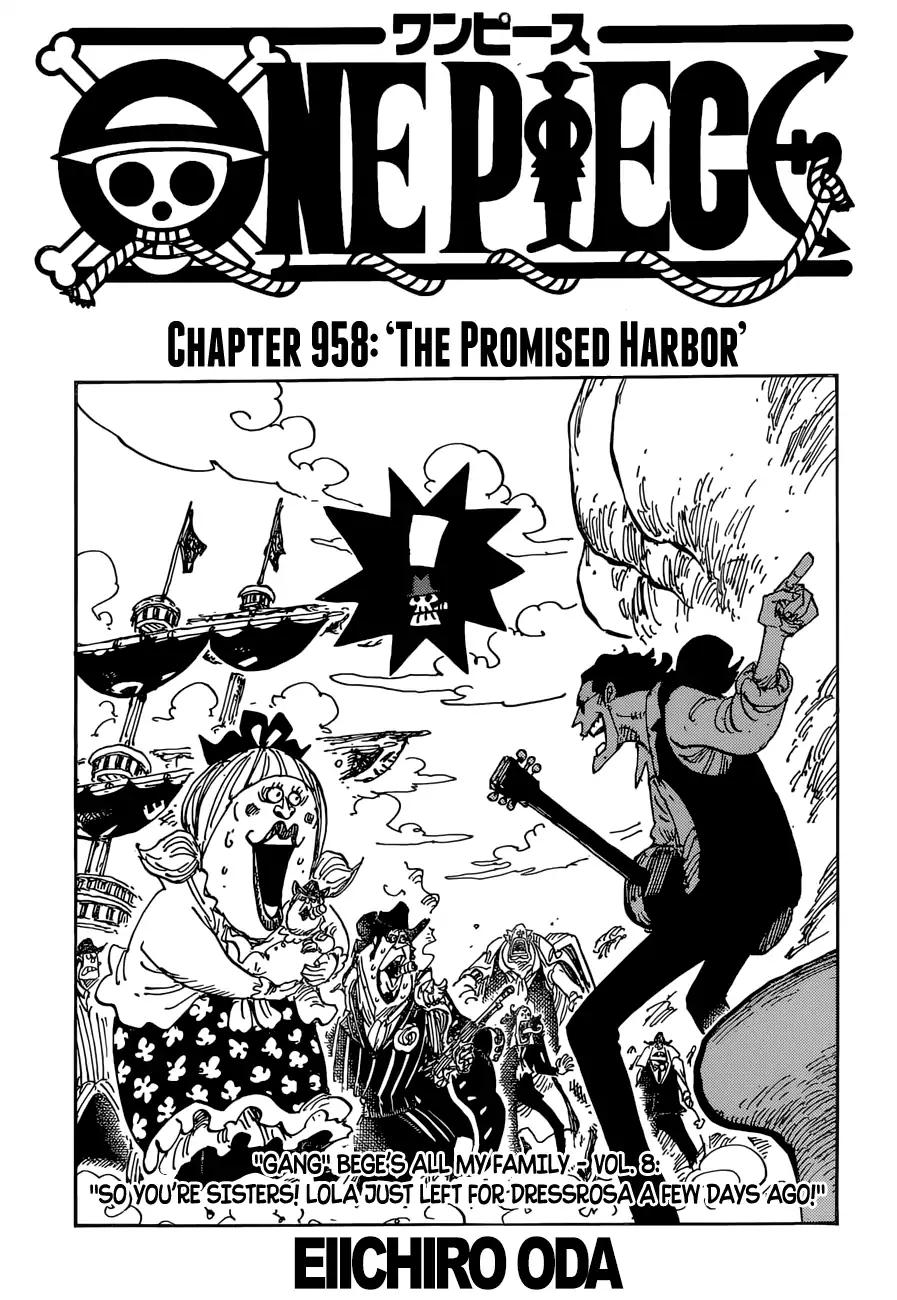 One Piece chapter 958 page 1