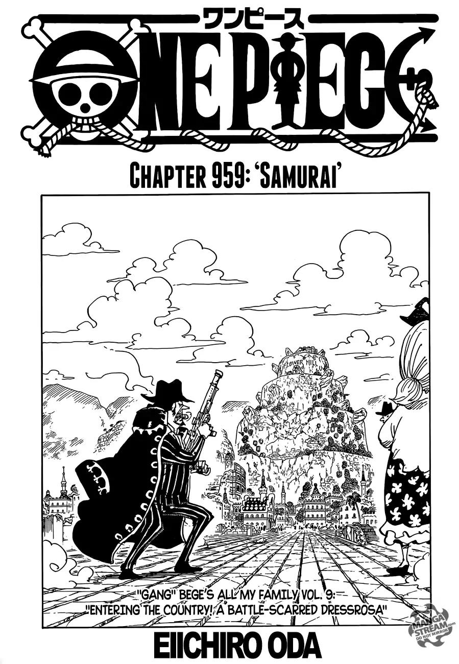 One Piece chapter 959 page 1