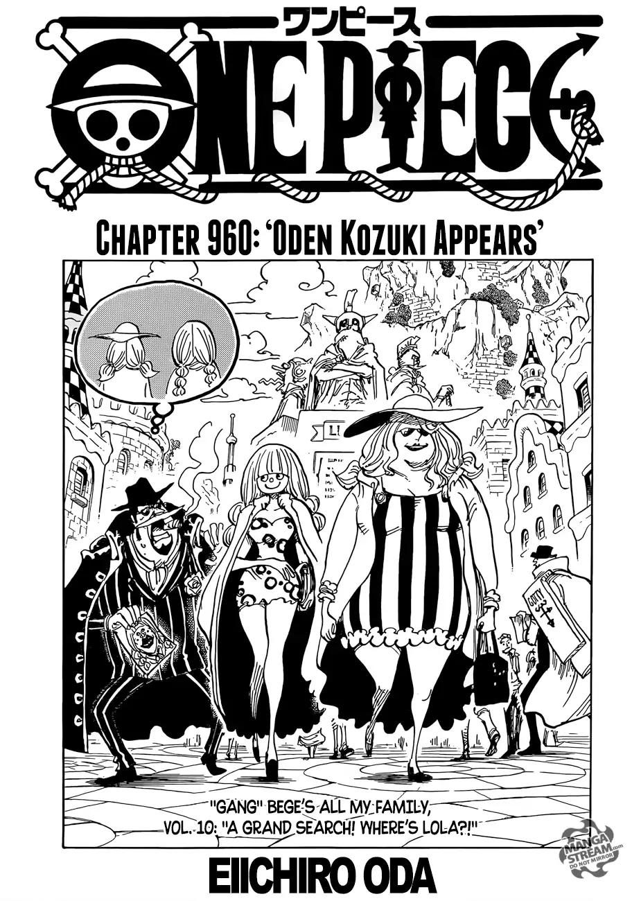One Piece chapter 960 page 1