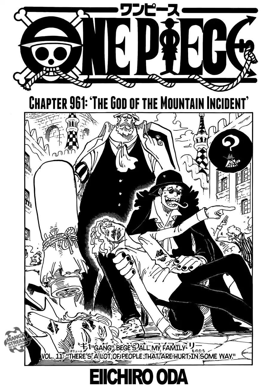 One Piece chapter 961 page 1
