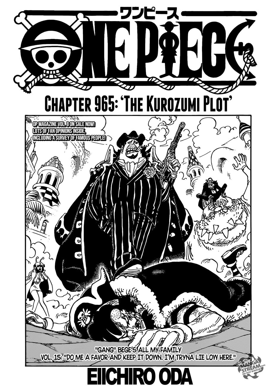 One Piece chapter 965 page 1