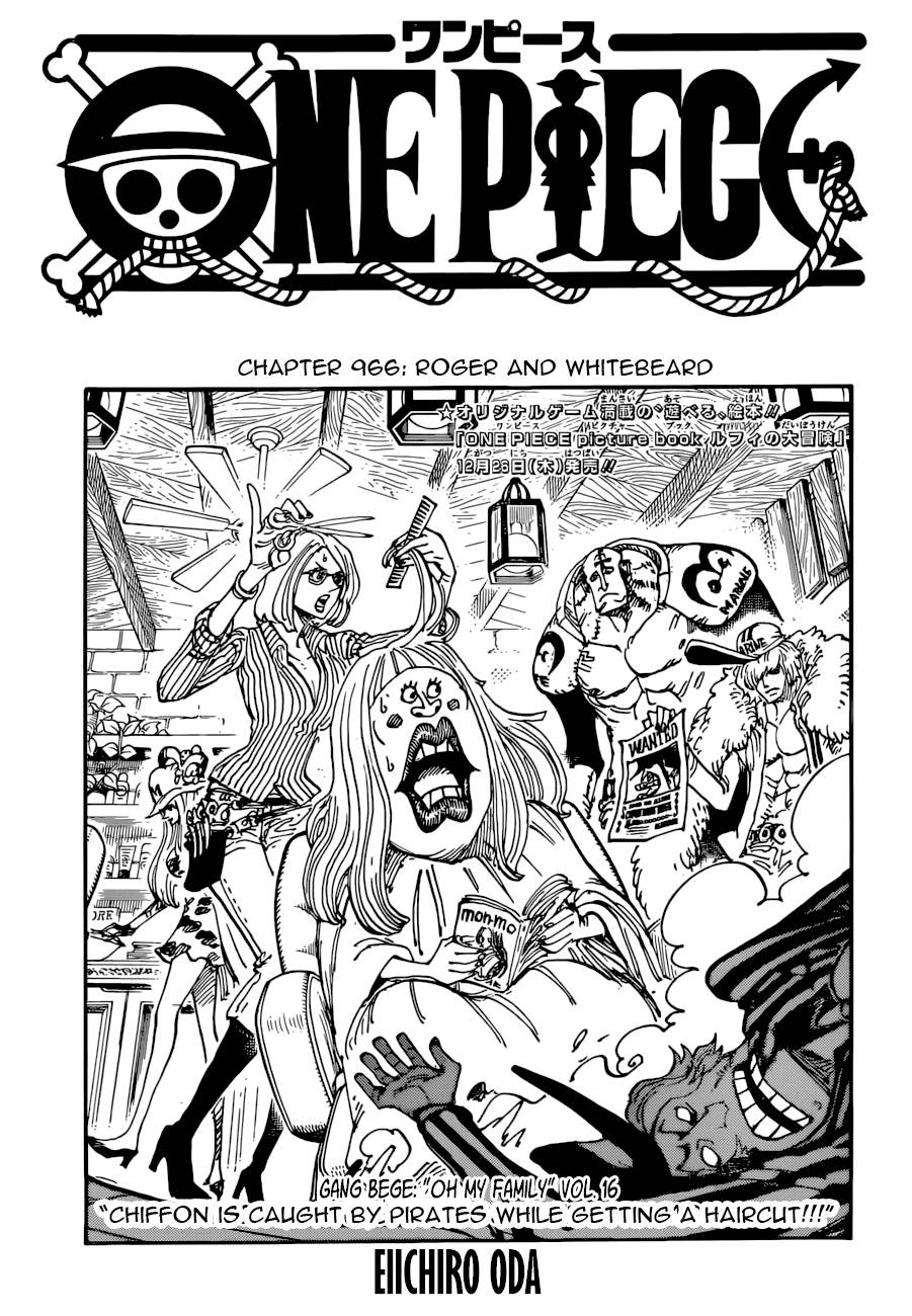 One Piece chapter 966 page 1