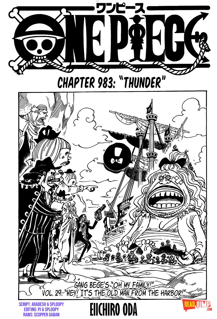 One Piece chapter 983 page 1