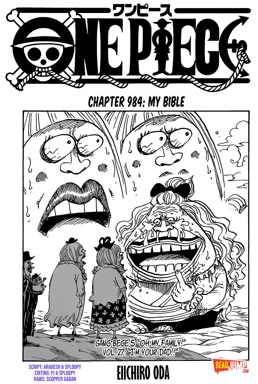 One Piece chapter 984 page 1