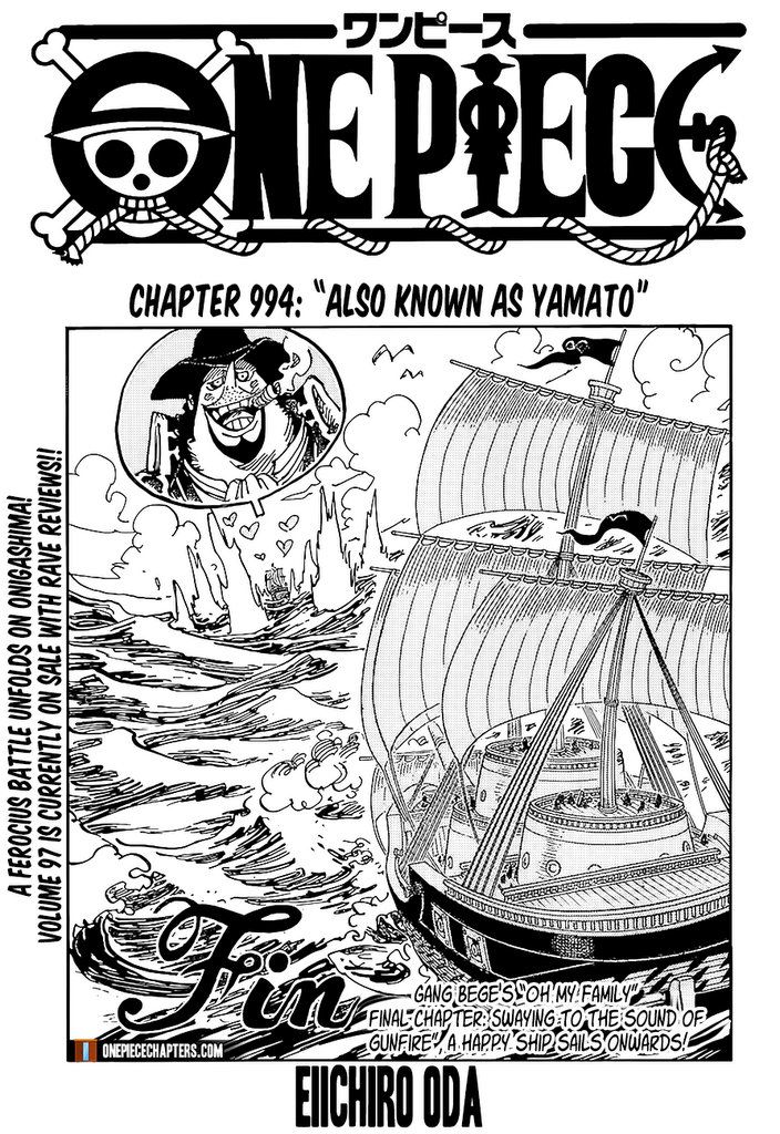 One Piece chapter 994 page 1