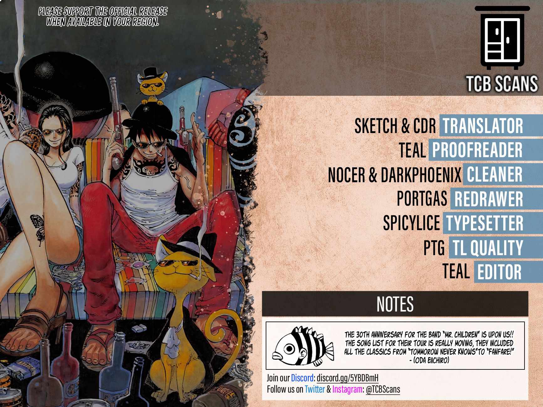 One Piece chapter 1050 page 1
