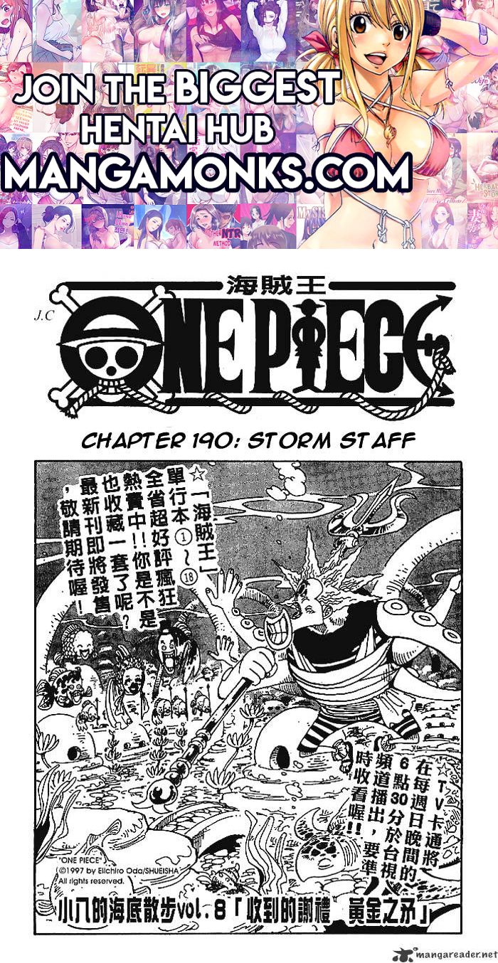 One Piece chapter 190 page 1