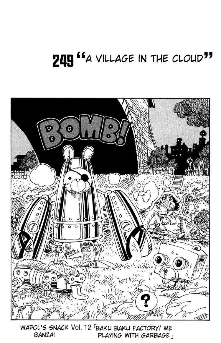 One Piece chapter 249 page 1