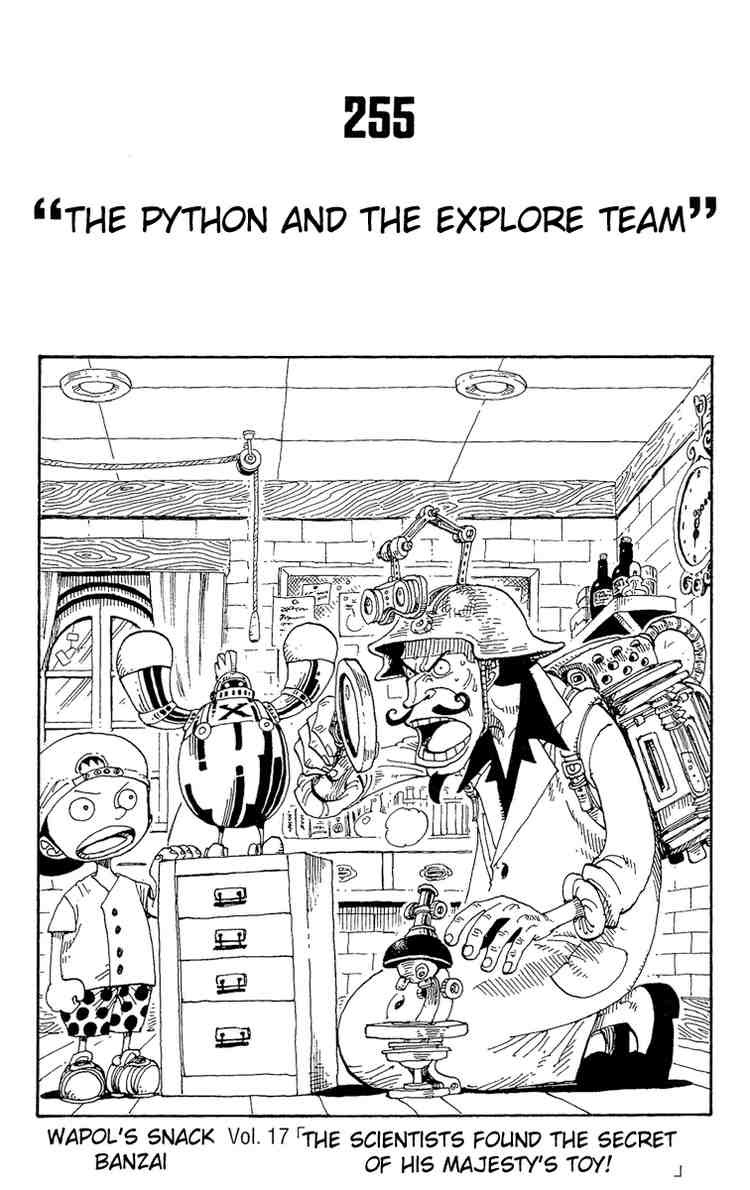 One Piece chapter 255 page 1