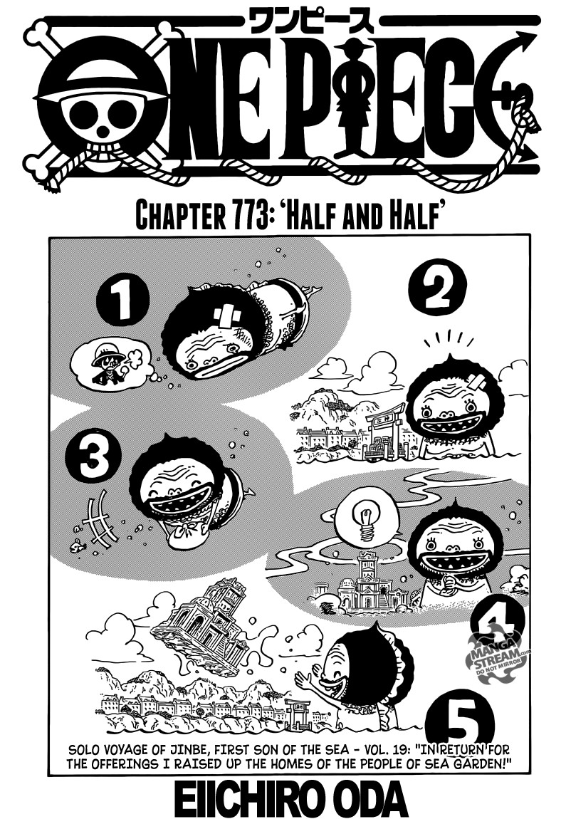 One Piece chapter 773 page 1