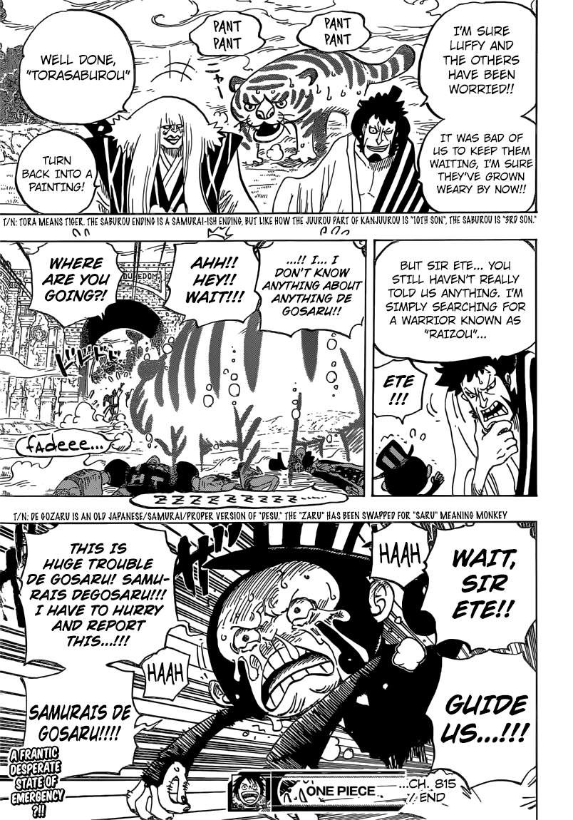 One Piece chapter 815 page 20