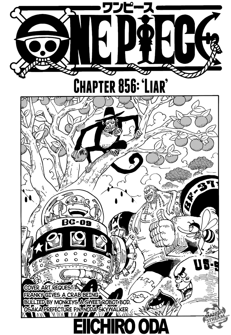 One Piece chapter 856 page 1