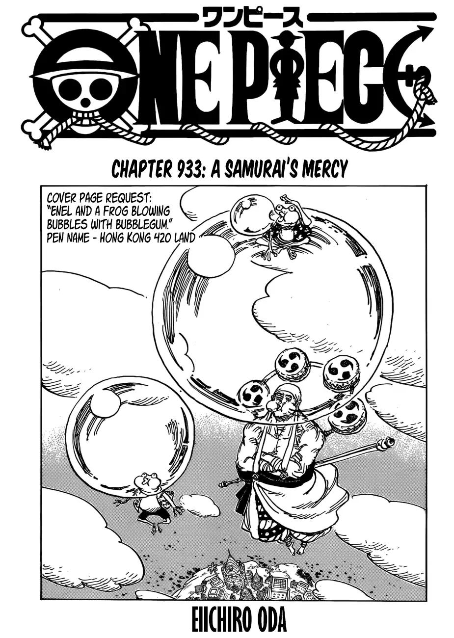 One Piece chapter 933 page 1