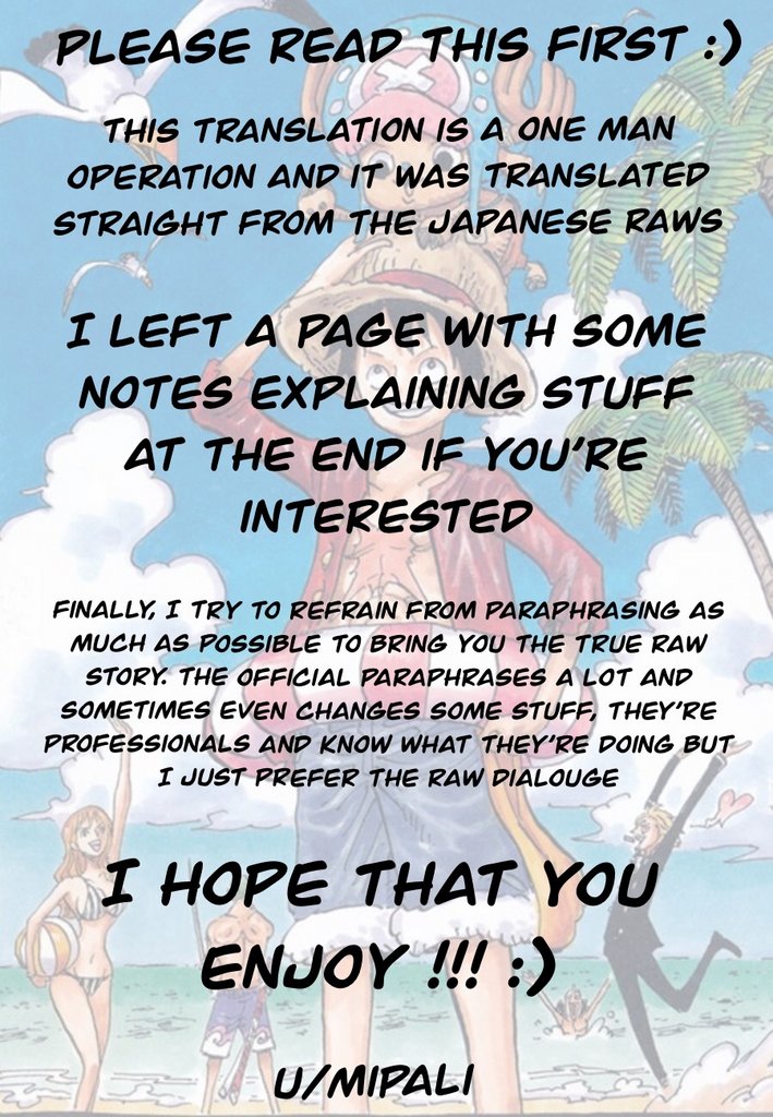 One Piece chapter 987 page 1