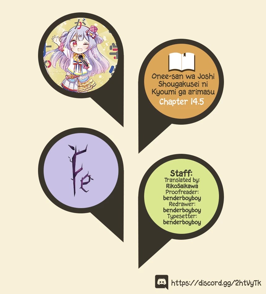 Onee-san wa Joshi Shougakusei ni Kyoumi ga arimasu. chapter 14.5 page 1