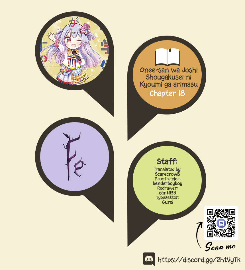 Onee-san wa Joshi Shougakusei ni Kyoumi ga arimasu. chapter 18 page 1