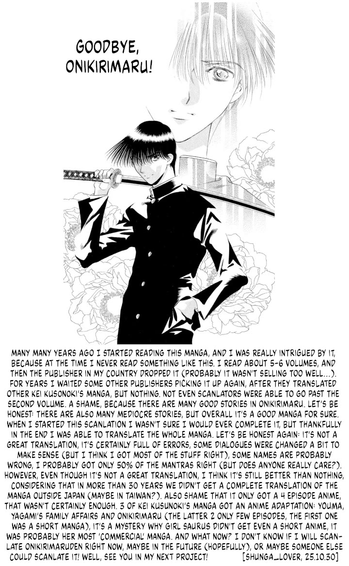 Onikirimaru chapter 110 page 32