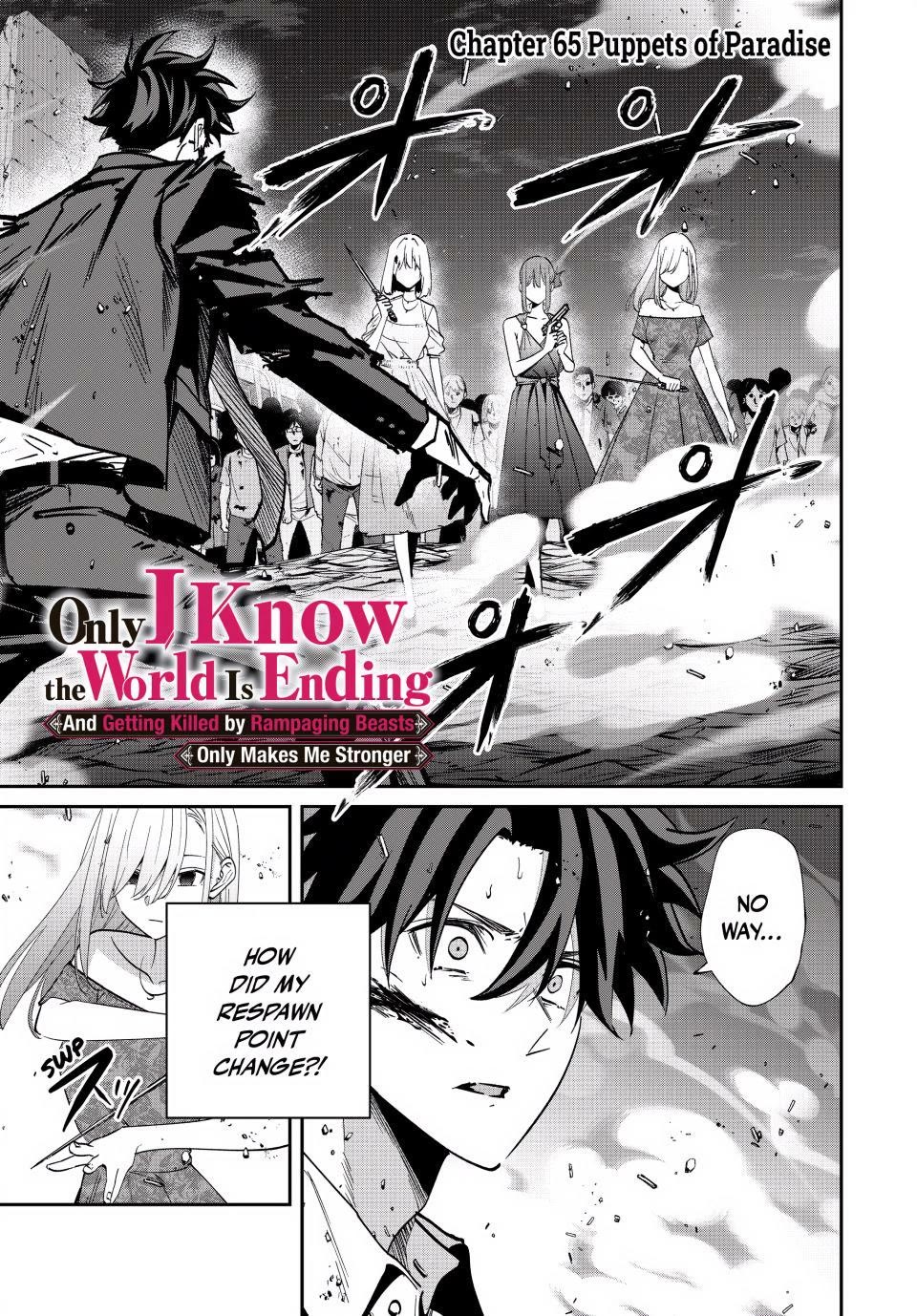 Only I Know That the World Will End. In a World Where Monsters Appear, I Level up by Returning From Death chapter 65 page 1