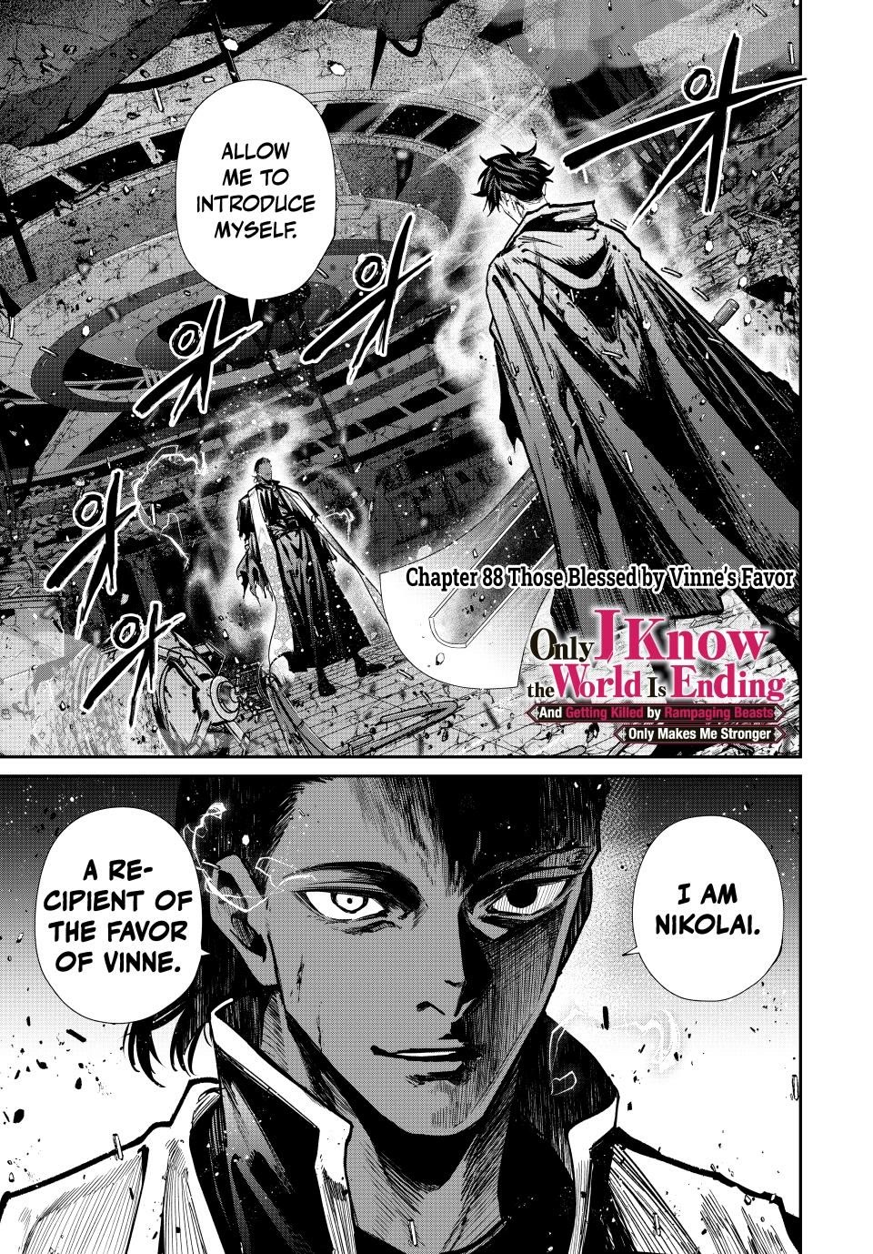 Only I Know That the World Will End. In a World Where Monsters Appear, I Level up by Returning From Death chapter 88 page 1