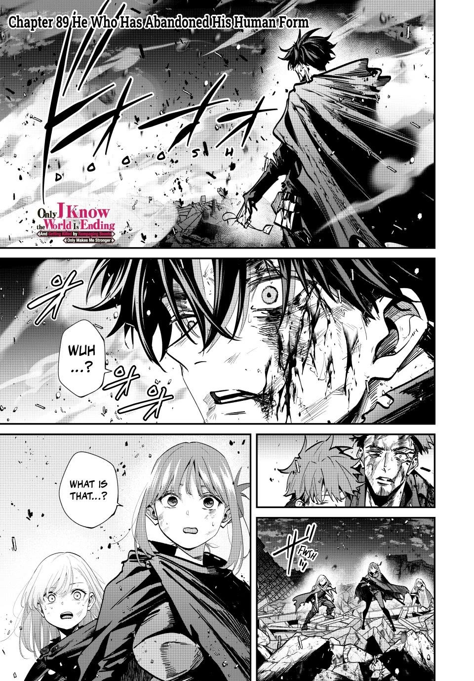 Only I Know That the World Will End. In a World Where Monsters Appear, I Level up by Returning From Death chapter 89 page 1