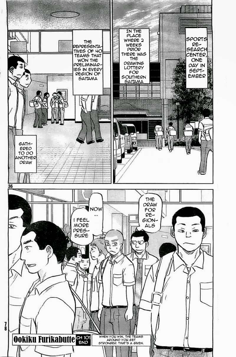 Ookiku Furikabutte chapter 101 page 36