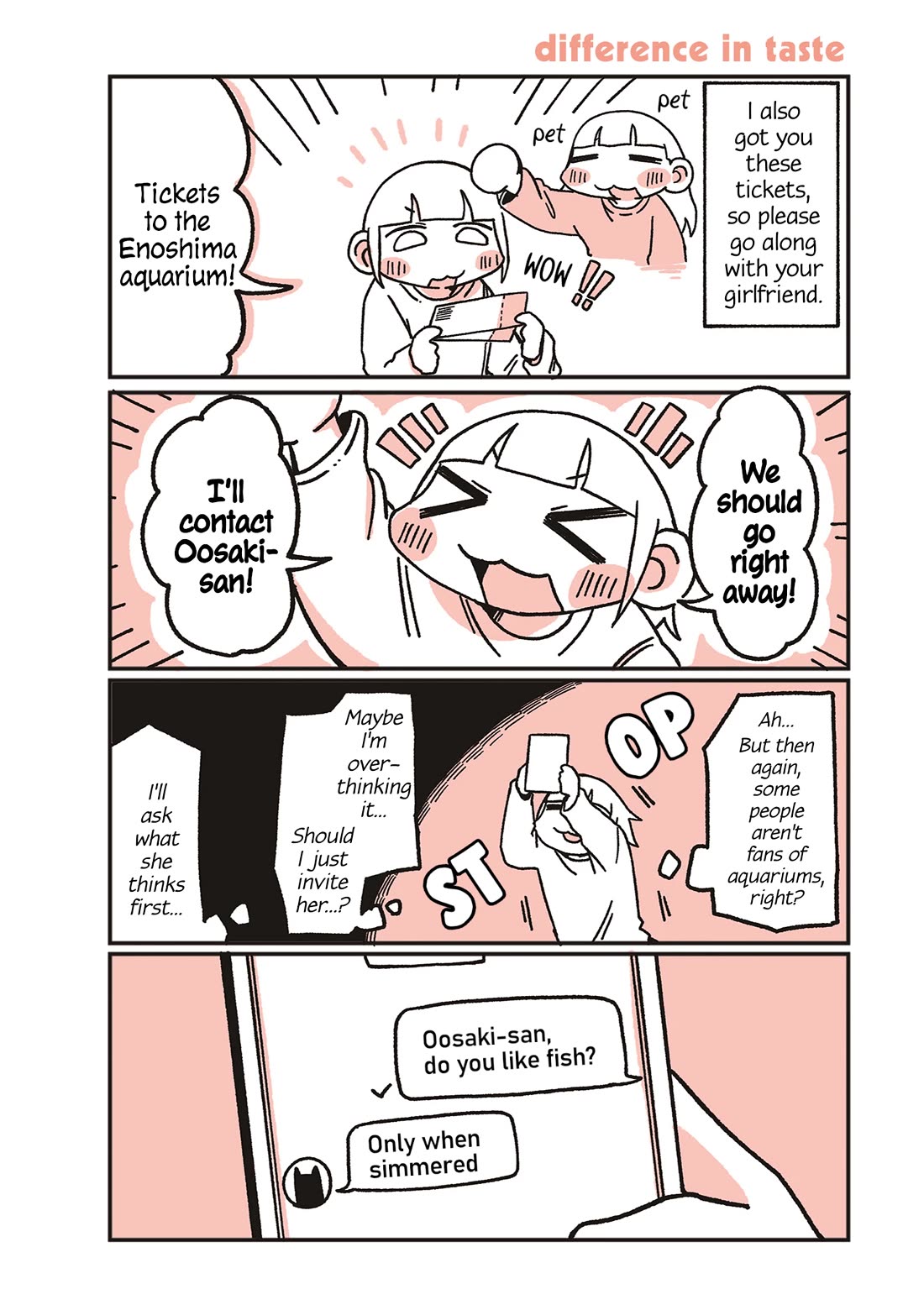 Oosaki-san & Komori-san chapter 84 page 1