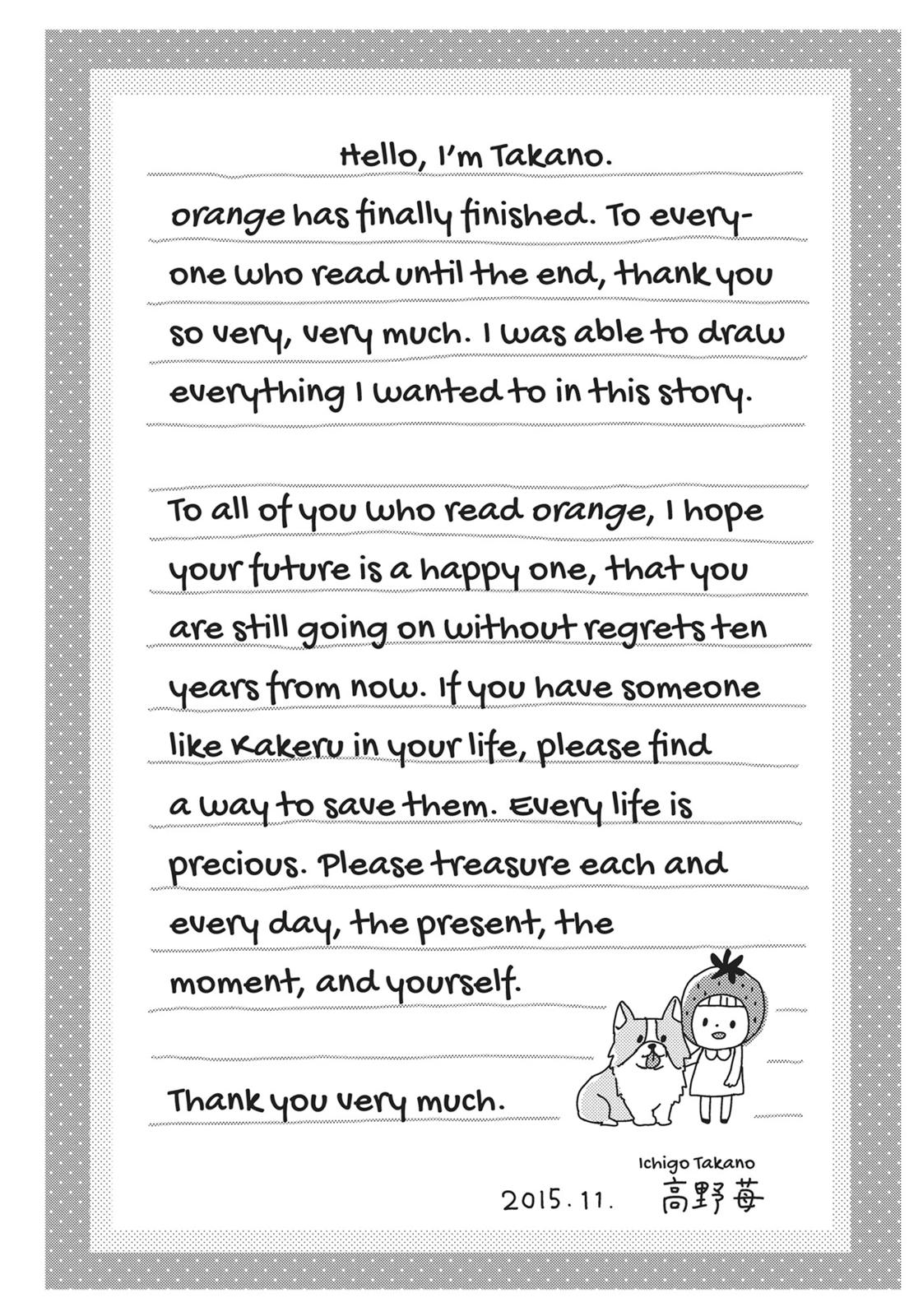 Orange (TAKANO Ichigo) chapter 22.5 page 29