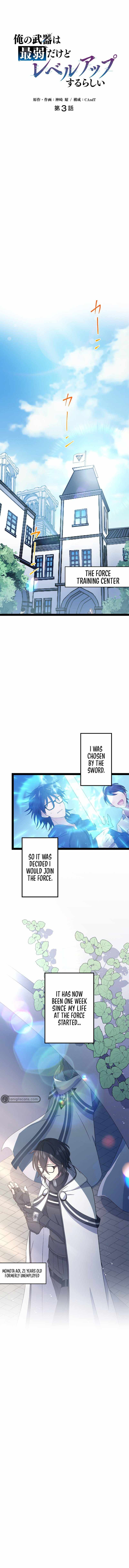 Ore no Buki wa Saijaku Dakedo Level Up suru Rashii chapter 3 page 2