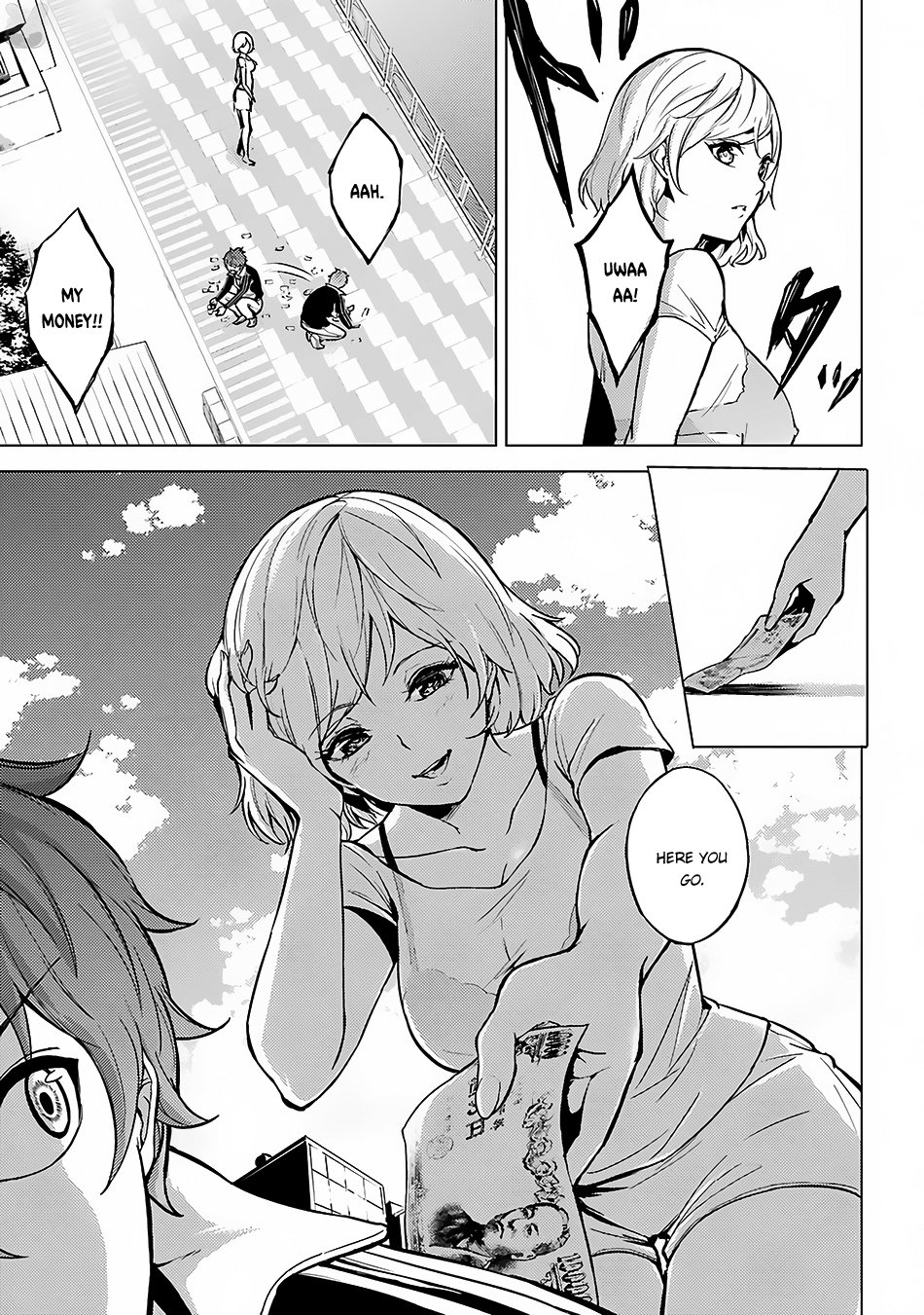 Ore no Genjitsu wa Ren'ai Game?? ka to Omottara Inochigake no Game datta chapter 2 page 32