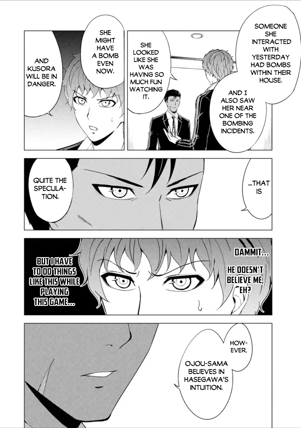 Ore no Genjitsu wa Ren'ai Game?? ka to Omottara Inochigake no Game datta chapter 38 page 19