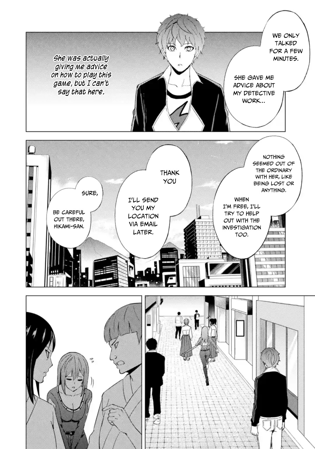 Ore no Genjitsu wa Ren'ai Game?? ka to Omottara Inochigake no Game datta chapter 46 page 7