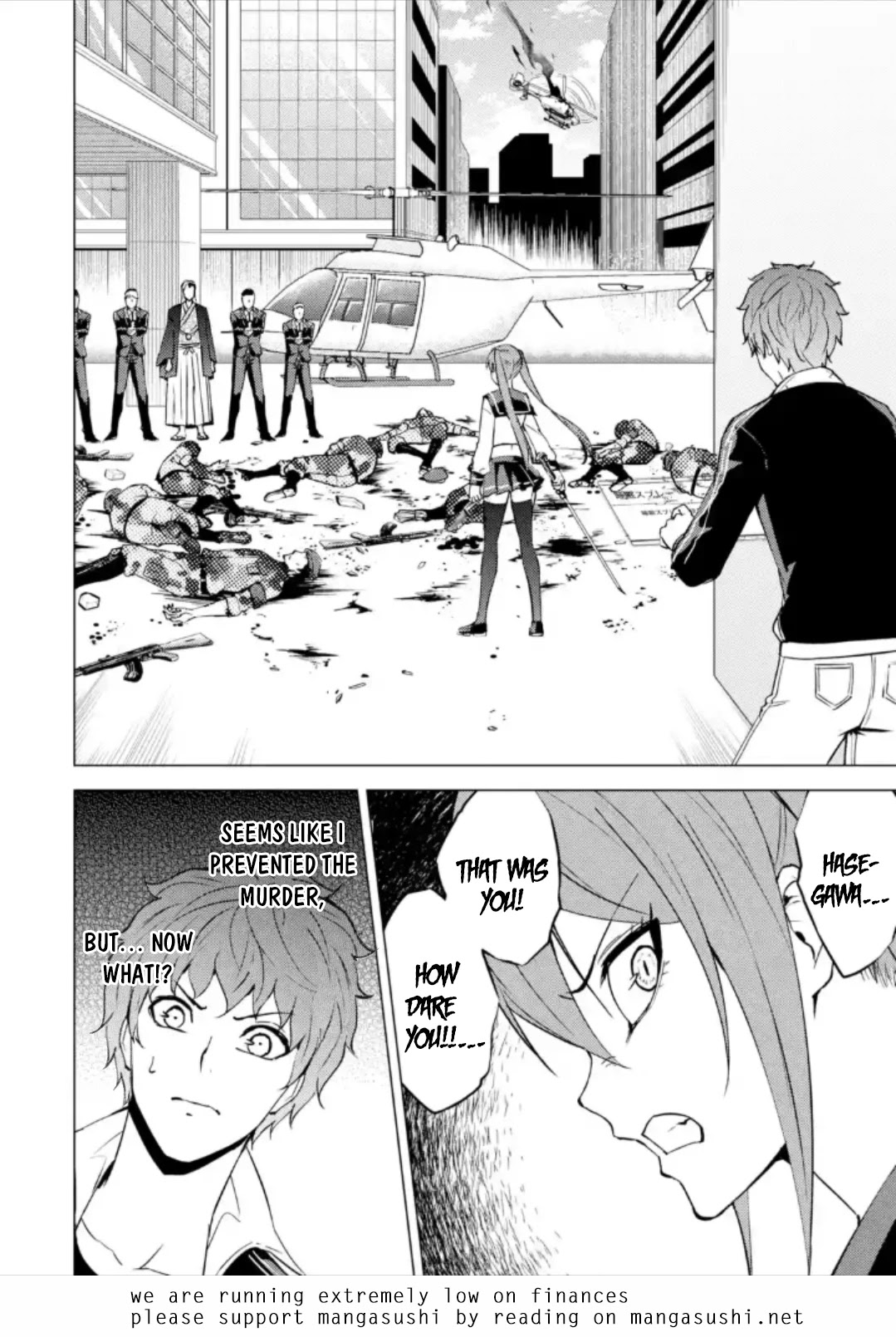 Ore no Genjitsu wa Ren'ai Game?? ka to Omottara Inochigake no Game datta chapter 49 page 46