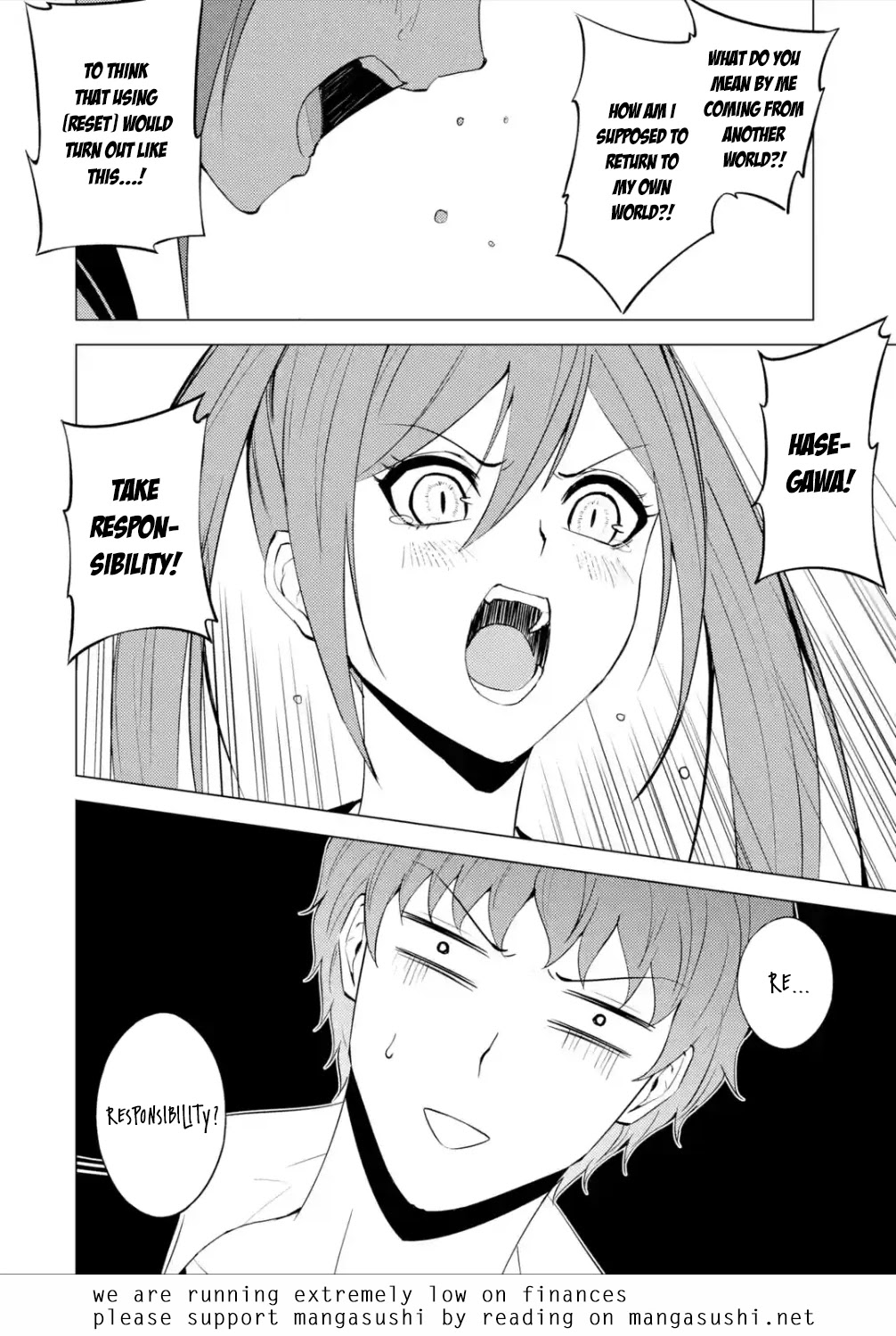 Ore no Genjitsu wa Ren'ai Game?? ka to Omottara Inochigake no Game datta chapter 54 page 49