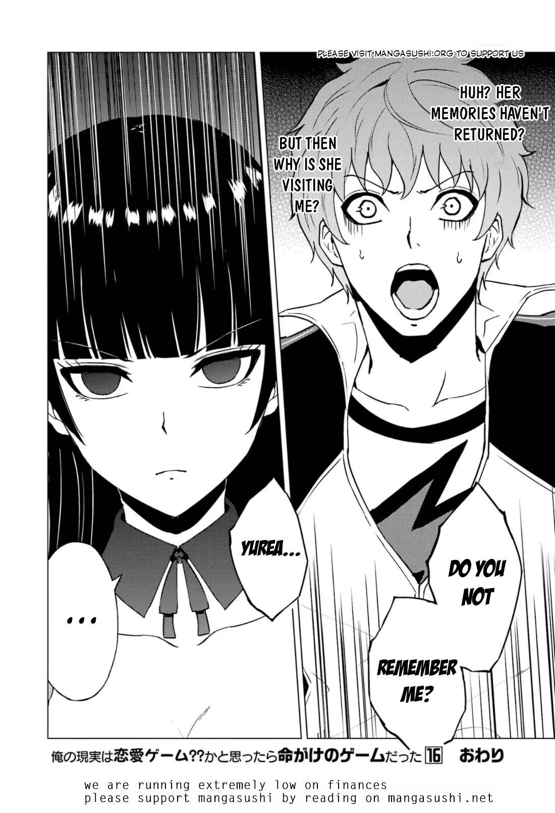 Ore no Genjitsu wa Ren'ai Game?? ka to Omottara Inochigake no Game datta chapter 64.2 page 26