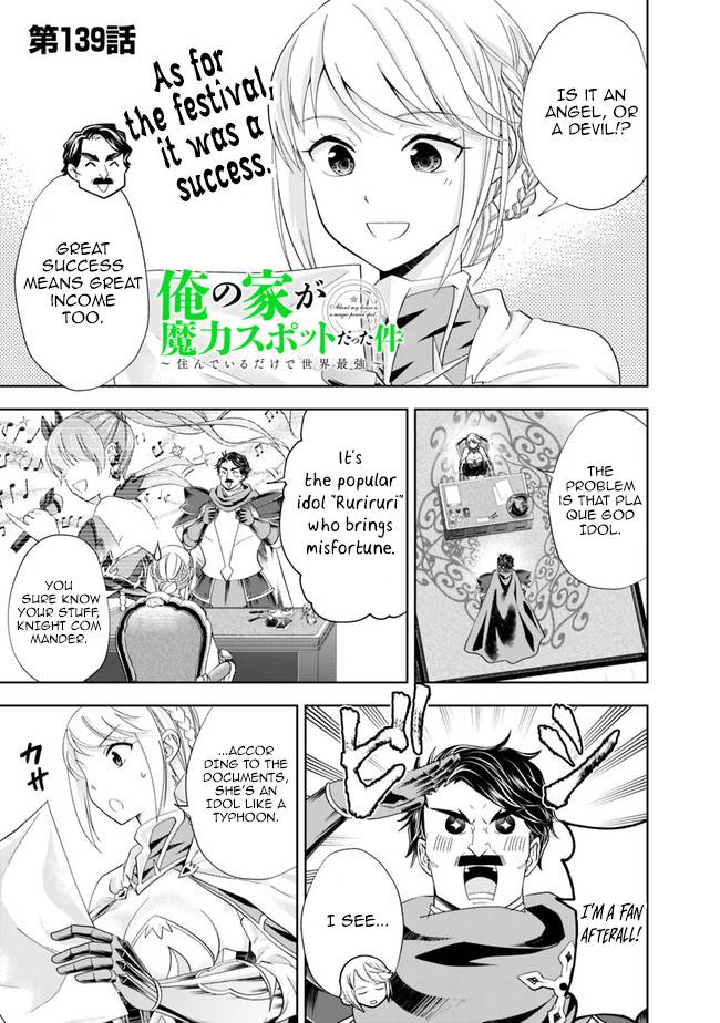 Ore no Ie ga Maryoku Spot datta Ken – Sundeiru dake de Sekai Saikyou chapter 139 page 1